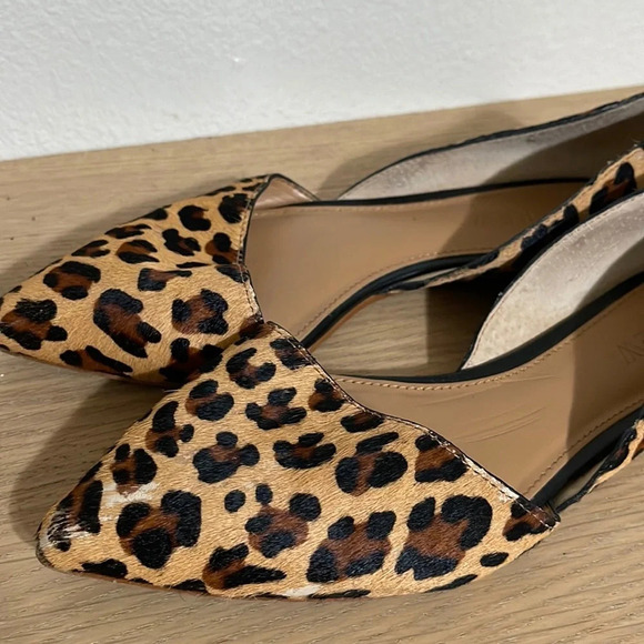 J. Crew Zoey D’Orsay Leopard Print Flats sz 6 - Picture 2 of 16